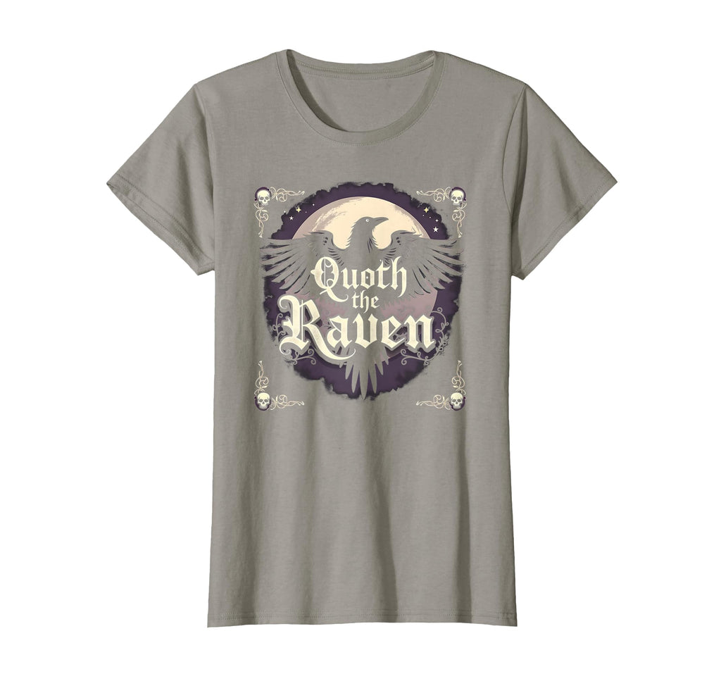 Halloween Literature Quoth Raven Owl T-Shirt - Trendy Graphic for Adults - T-Shirt, Sweatshirt, Hoodie