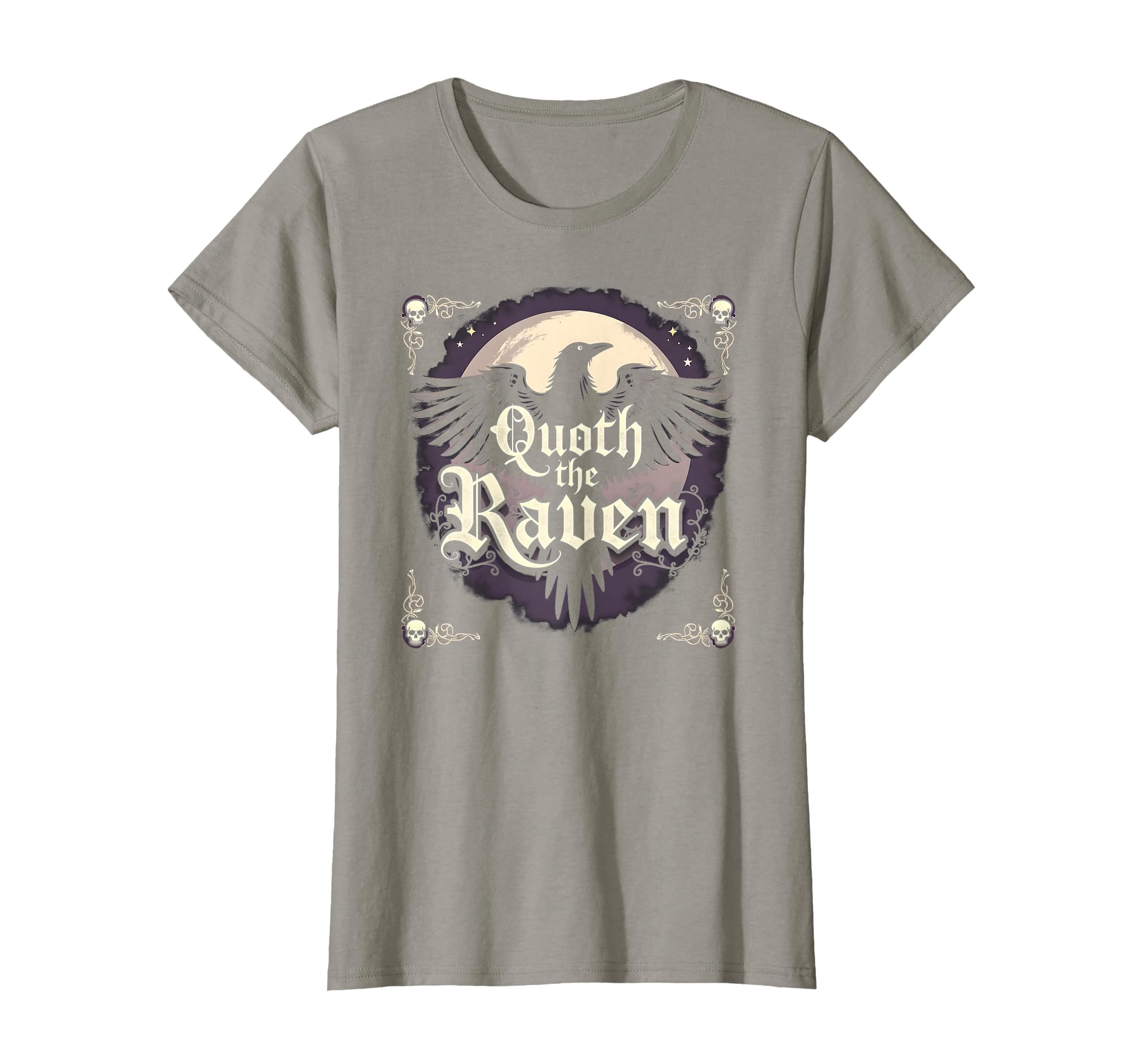 Halloween Literature Quoth Raven Owl T-Shirt - Trendy Graphic for Adults - T-Shirt, Sweatshirt, Hoodie