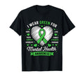 Green Ribbon Mental Health Awareness Month T-Shirt - Graphic Print Unisex - T-Shirt, Sweatshirt, Hoodie