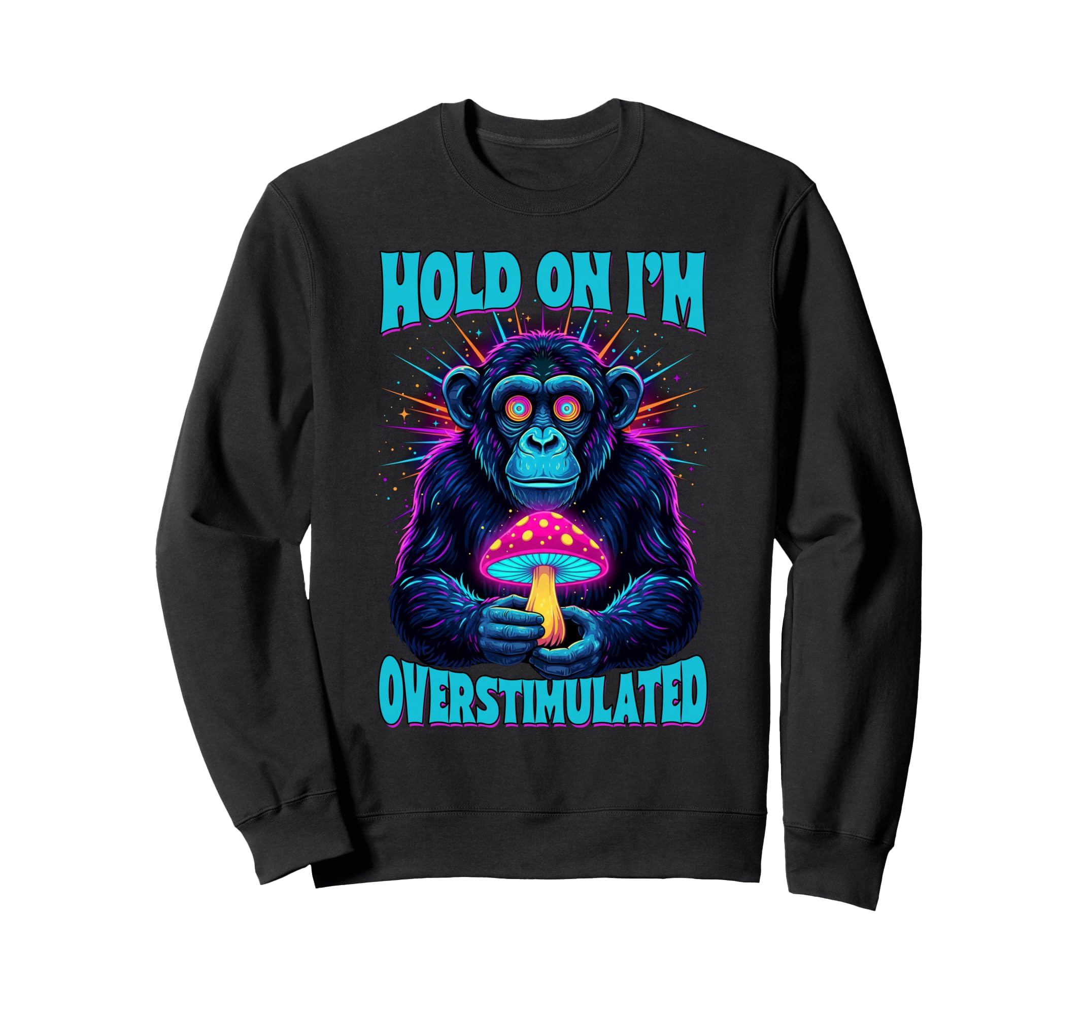 Mushroom Mycology Psychedelic Sweatshirt - Custom Art Print for Adults - T-Shirt, Sweatshirt, Hoodie