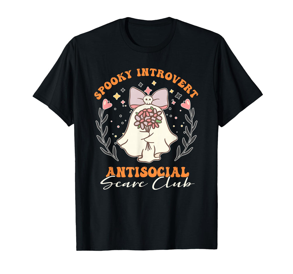Spooky Introvert Antisocial T-Shirt - Casual Everyday Wear Men Women - T-Shirt, Sweatshirt, Hoodie