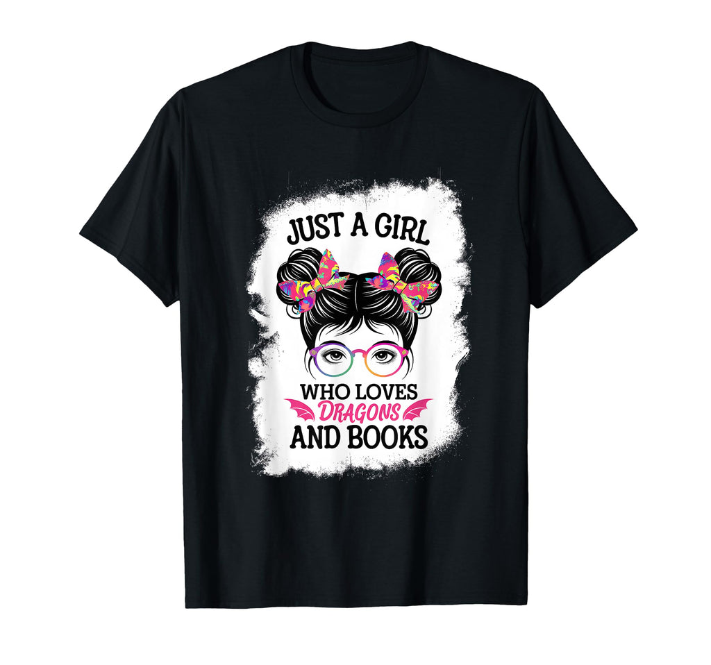 Just Who Loves Dragons And Books T-Shirt - Trendy Graphic Unisex - T-Shirt, Sweatshirt, Hoodie