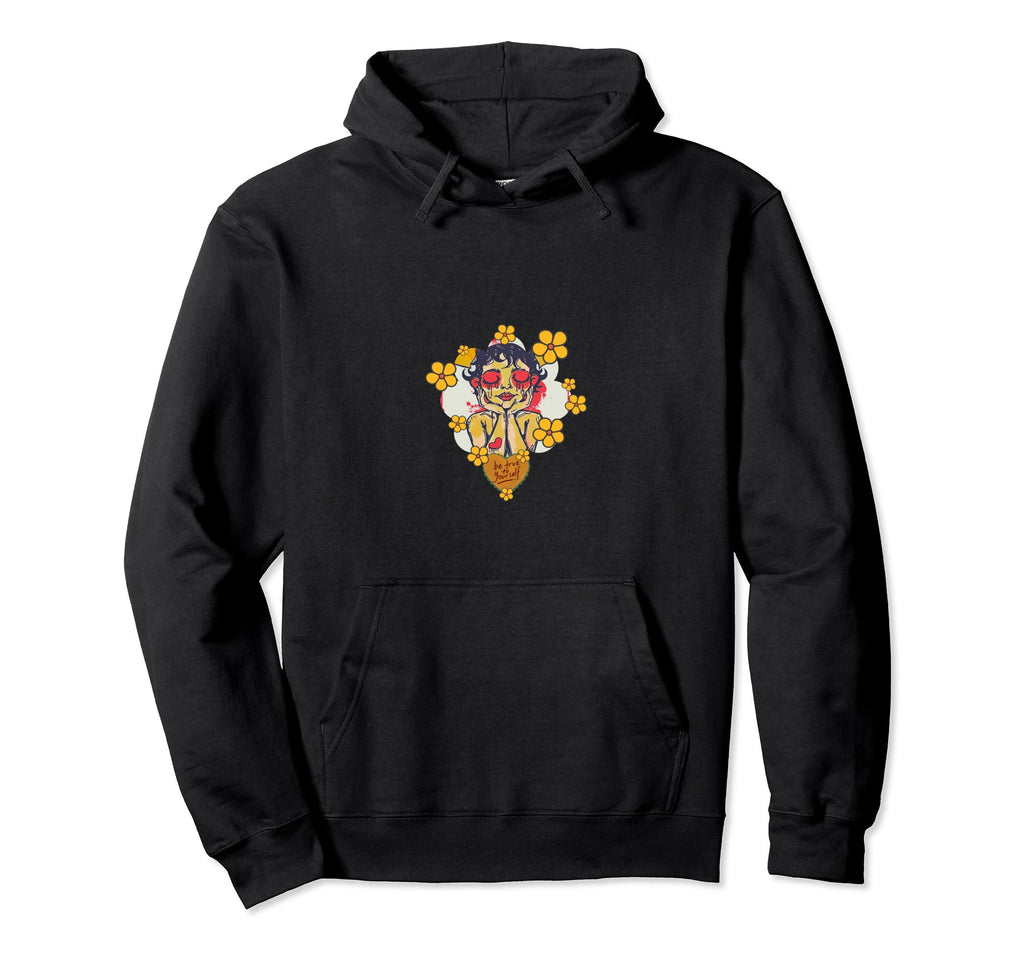 60S Twiggy Flower Self Love Sweatshirt - Fun Novelty Design Unisex - T-Shirt, Sweatshirt, Hoodie