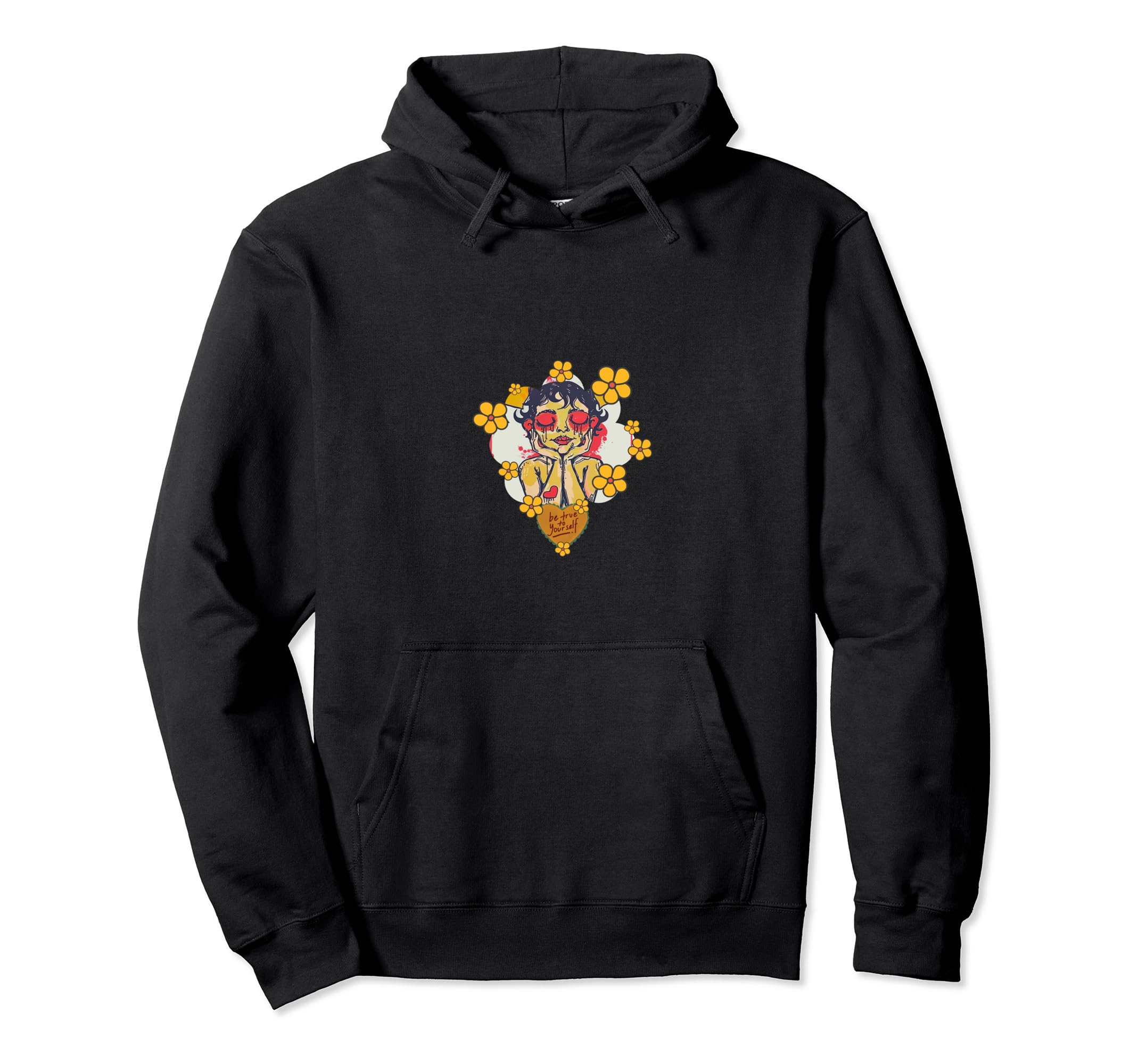 60S Twiggy Flower Self Love Sweatshirt - Fun Novelty Design Unisex - T-Shirt, Sweatshirt, Hoodie