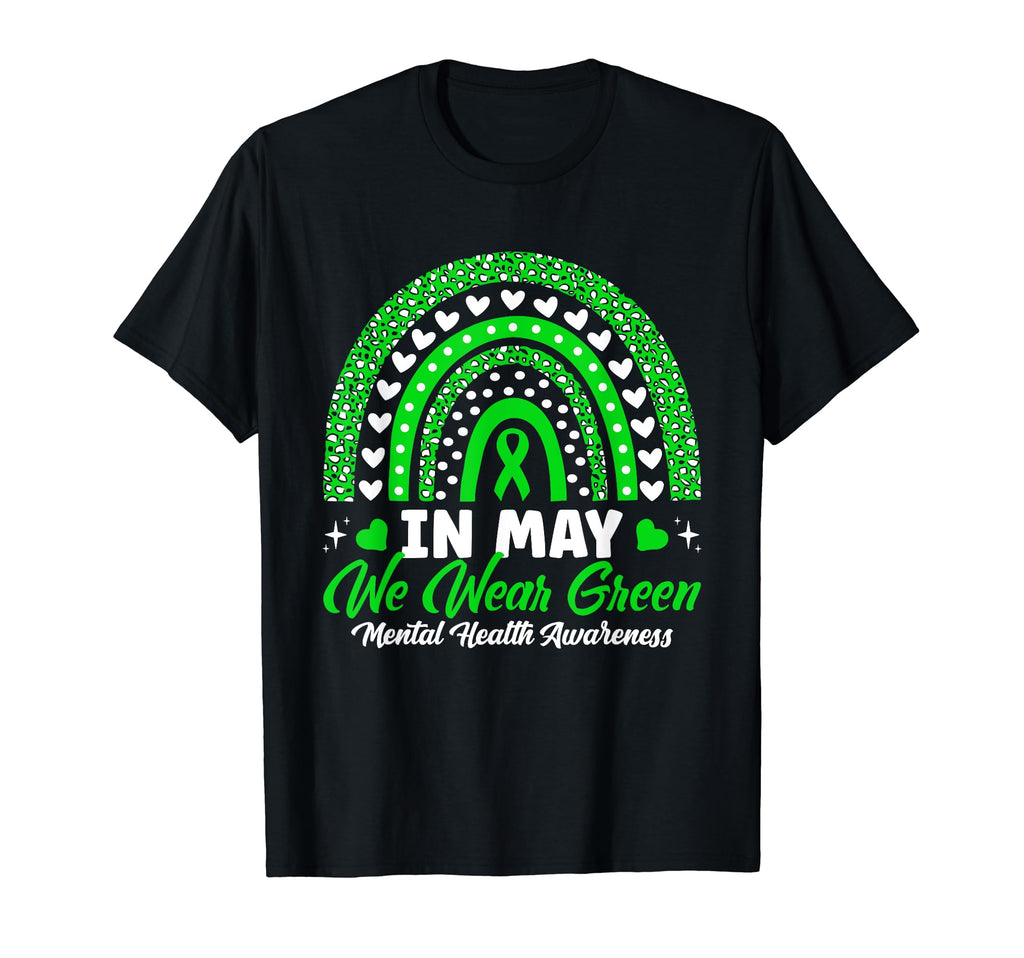 May We Wear Green Leopard Rainbow T-Shirt - Fun Novelty Design Unisex - T-Shirt, Sweatshirt, Hoodie
