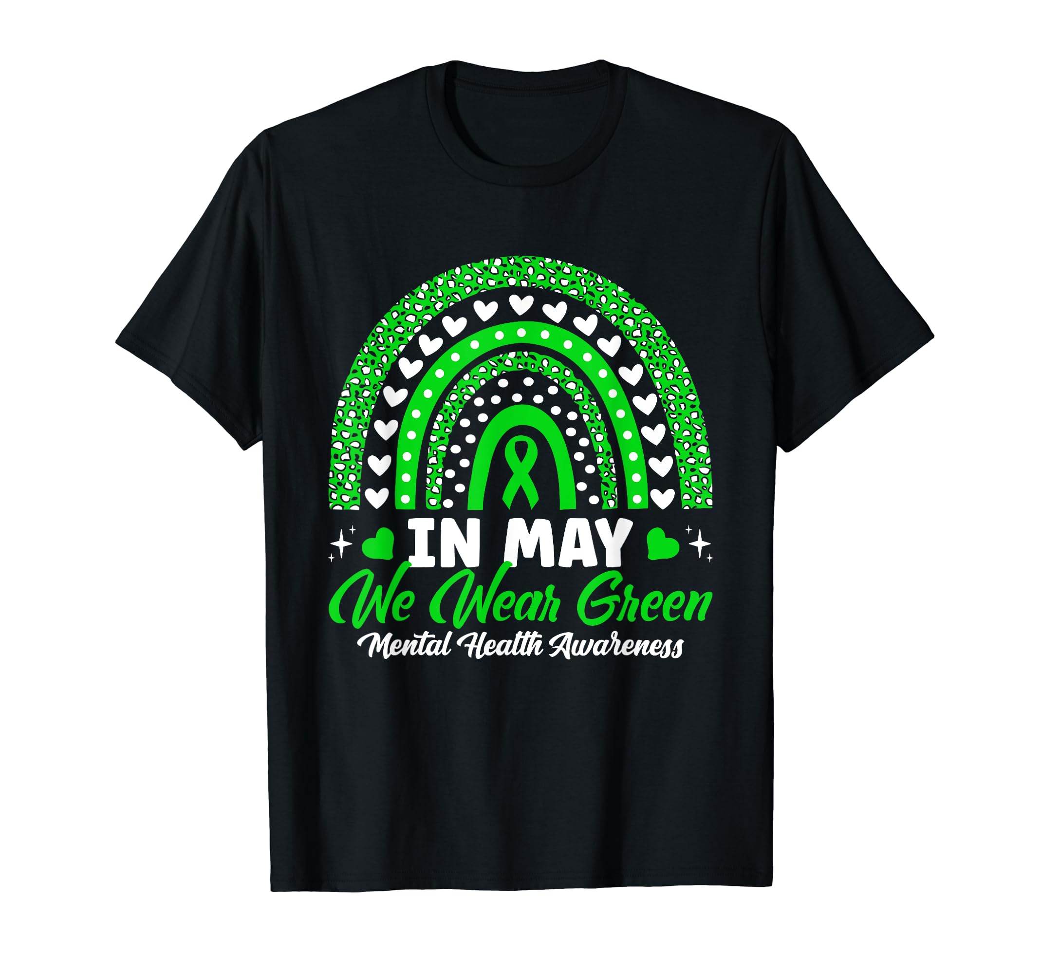 May We Wear Green Leopard Rainbow T-Shirt - Fun Novelty Design Unisex - T-Shirt, Sweatshirt, Hoodie