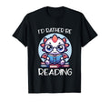 Id Rather Be Reading Book Dragon T-Shirt - Custom Art Print Men Women - T-Shirt, Sweatshirt, Hoodie