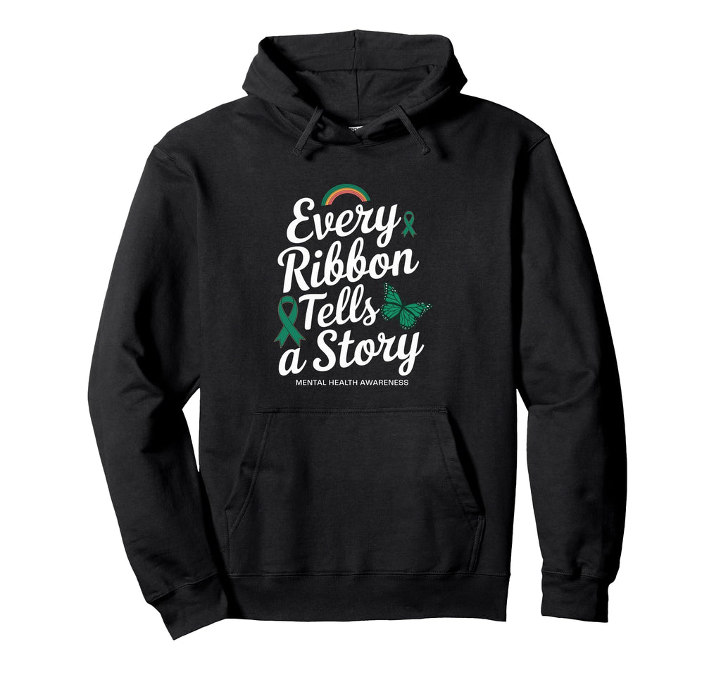 Mental Health Awareness Month Green Ribbon T-Shirt - Trendy Graphic Unisex - T-Shirt, Sweatshirt, Hoodie