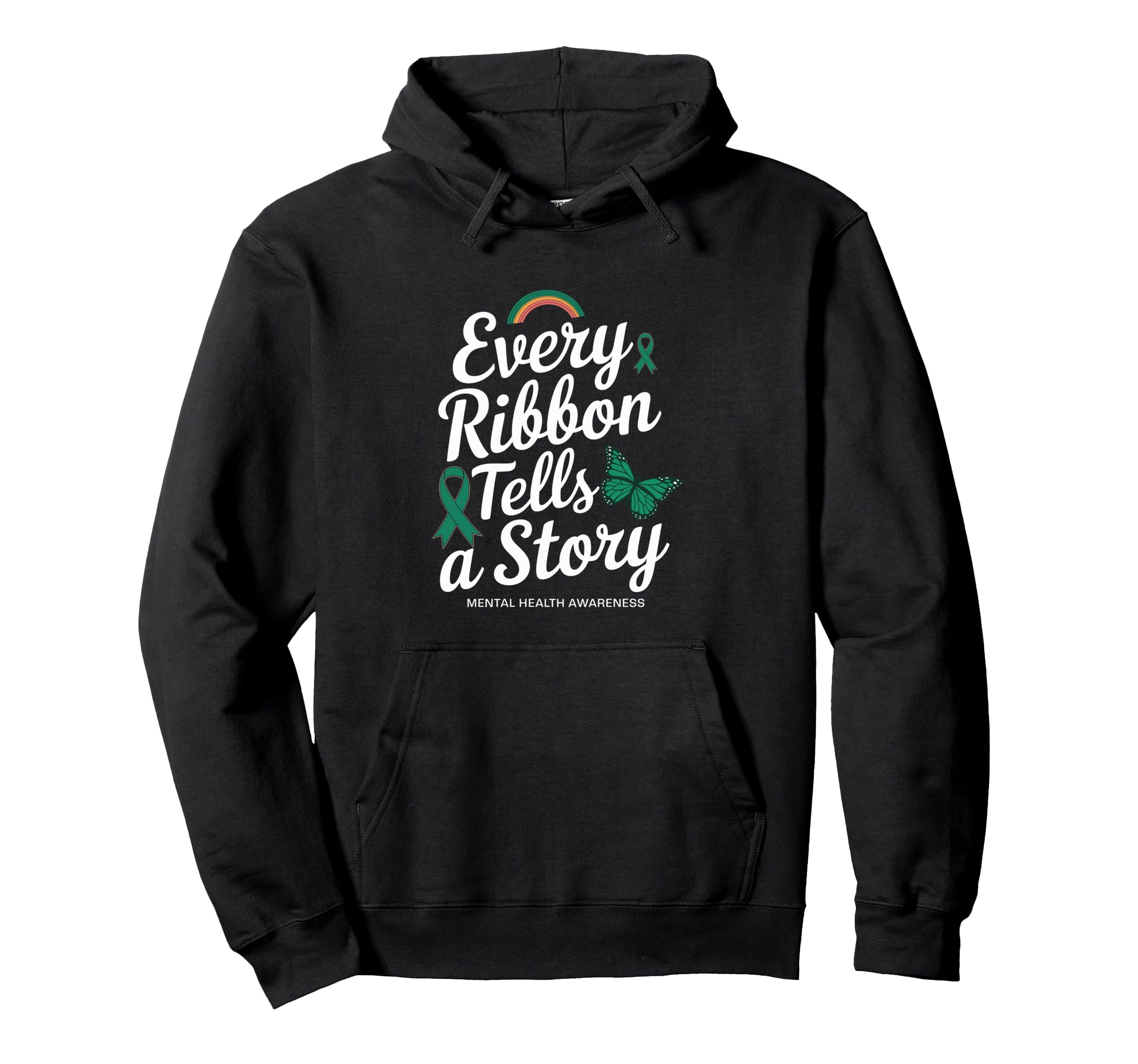 Mental Health Awareness Month Green Ribbon T-Shirt - Trendy Graphic Unisex - T-Shirt, Sweatshirt, Hoodie