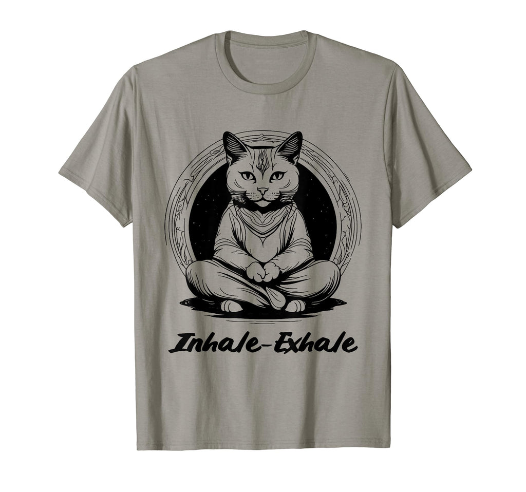 Meditating Cat Yoga Mindfulness T-Shirt - Streetwear Style Men Women - T-Shirt, Sweatshirt, Hoodie