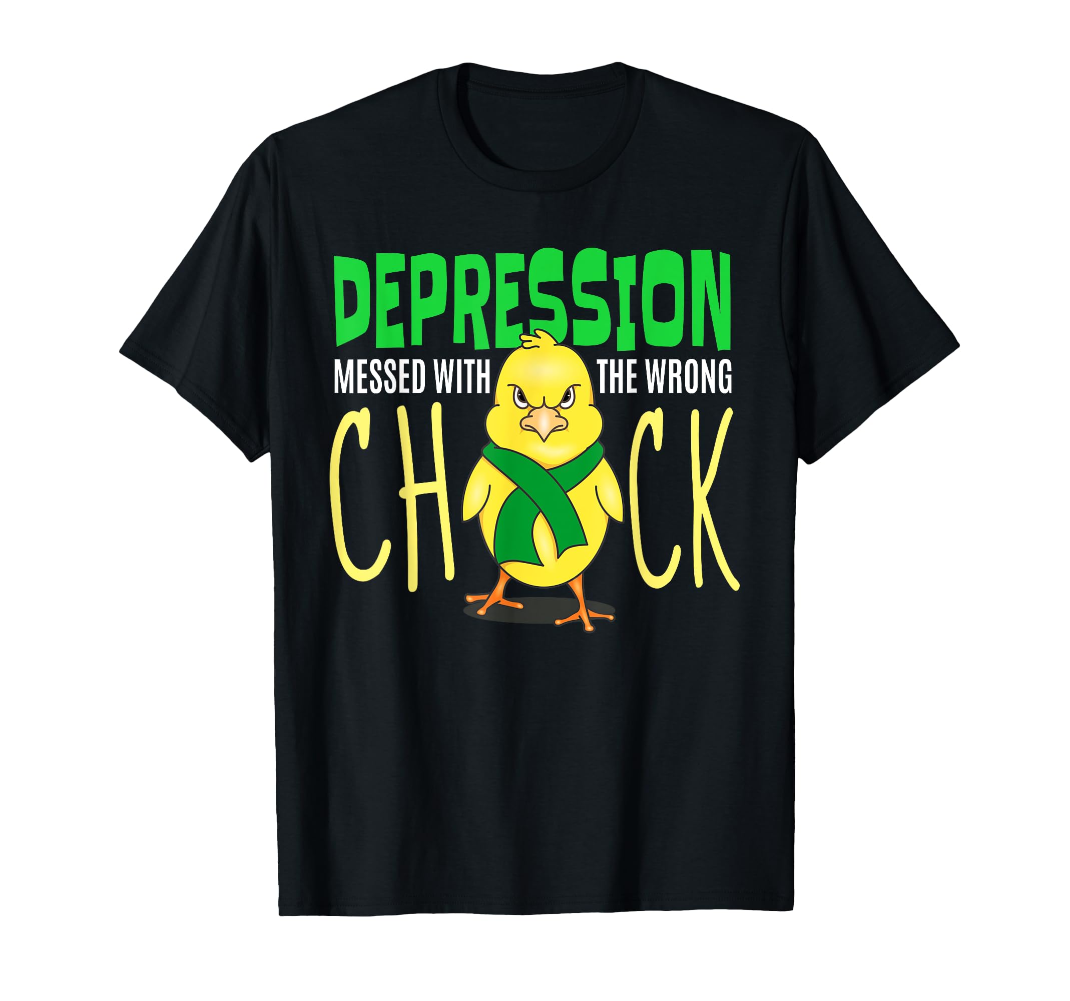 Depression Messed Wrong Chick Mental T-Shirt - Fun Novelty Design Unisex - T-Shirt, Sweatshirt, Hoodie