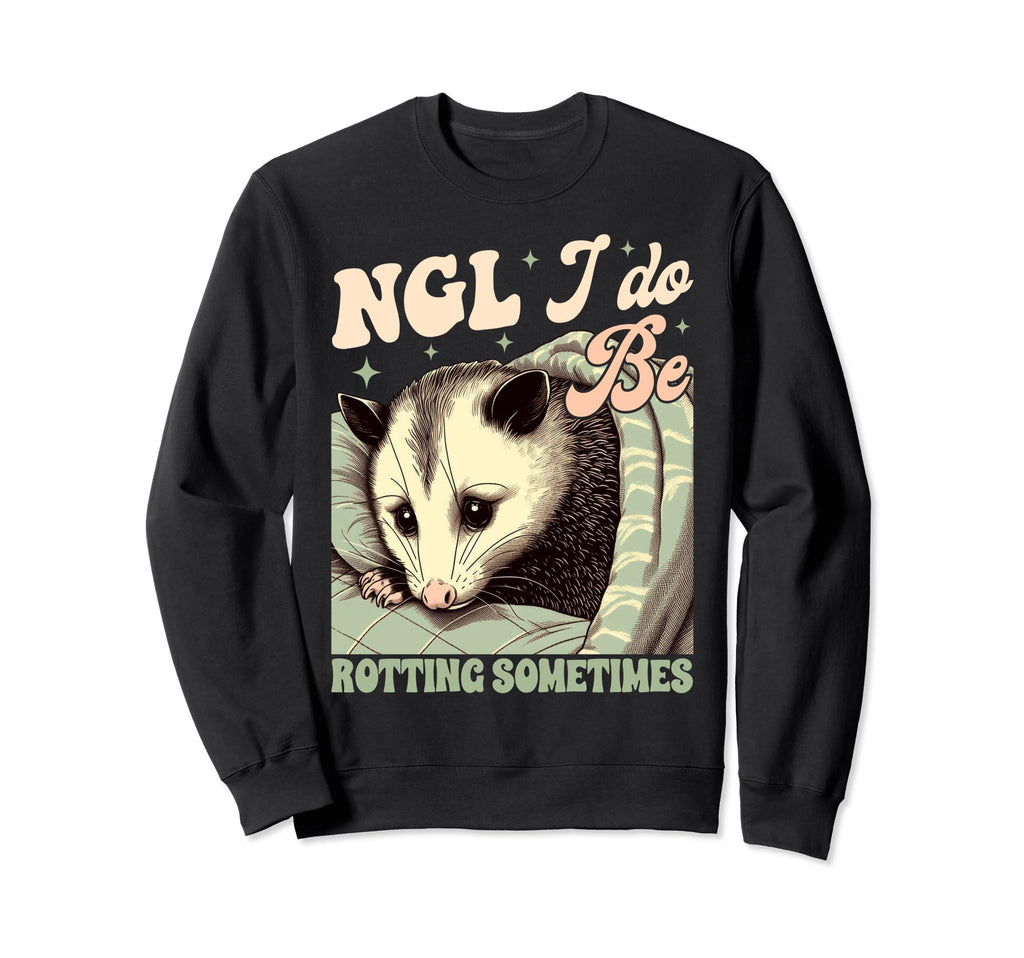 Anxiety Mental Health Opossum Ncl I Sweatshirt - Unique Graphic Men Women - T-Shirt, Sweatshirt, Hoodie