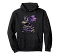 Dragon Reading Book Fantasy Reader Hoodie - Fun Novelty Design Men Women - T-Shirt, Sweatshirt, Hoodie