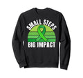 Small Steps Big Impact Mental Health Sweatshirt - Trendy Graphic Unisex - T-Shirt, Sweatshirt, Hoodie