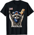 USA America Raccoon Hot Dog 1776-2026 4th of July 250 Years T-Shirt Unisex T-shirt, Sweatshirt, Hoodie, Long Sleeve Tee - T-Shirt, Sweatshirt, Hoodie