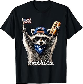 USA America Raccoon Hot Dog 1776-2026 4th of July 250 Years T-Shirt Unisex T-shirt, Sweatshirt, Hoodie, Long Sleeve Tee - T-Shirt, Sweatshirt, Hoodie