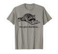 Plot Thickens Funny Raccoon Reading Book T-Shirt - Graphic Print Men Women - T-Shirt, Sweatshirt, Hoodie