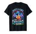 Just Who Loves Dragons And Books T-Shirt - Casual Everyday Wear for Adults - T-Shirt, Sweatshirt, Hoodie
