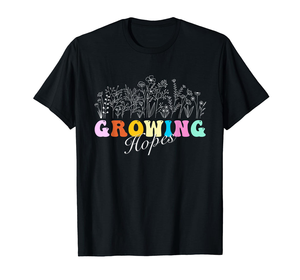 Growing Hopes Wildflower Floral T-Shirt - Aesthetic Graphic Men Women - T-Shirt, Sweatshirt, Hoodie