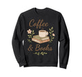 Coffee And Book Vibes Cozy Reading Sweatshirt - Custom Art Print Unisex - T-Shirt, Sweatshirt, Hoodie