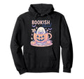 Halloween Bookish Ghoul Book Lover Hoodie - Minimalist Print Men Women - T-Shirt, Sweatshirt, Hoodie