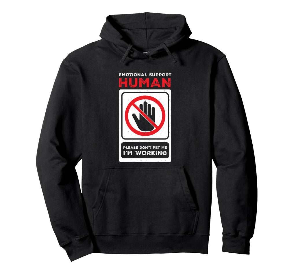 Emotional Support Human Halloween Hoodie - Fun Novelty Design Unisex - T-Shirt, Sweatshirt, Hoodie