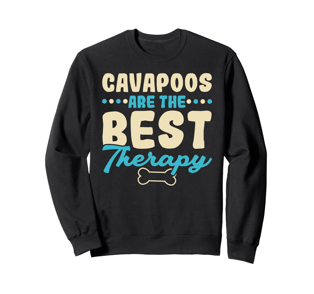Cavapoos Are Best Therapy Dog Lover Sweatshirt - Custom Art Print Unisex - T-Shirt, Sweatshirt, Hoodie