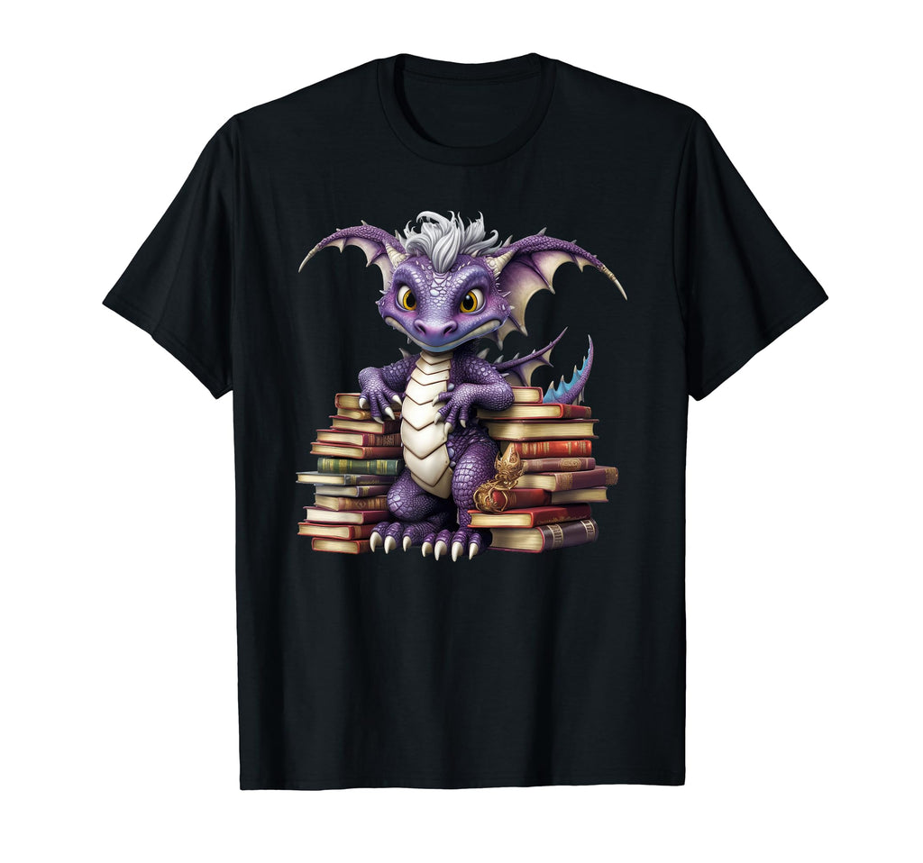 Chinese Year Dragon Dragon Books T-Shirt - Graphic Print for Adults - T-Shirt, Sweatshirt, Hoodie