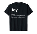 Joy Definition Personalized Name T-Shirt - Custom Art Print for Adults - T-Shirt, Sweatshirt, Hoodie