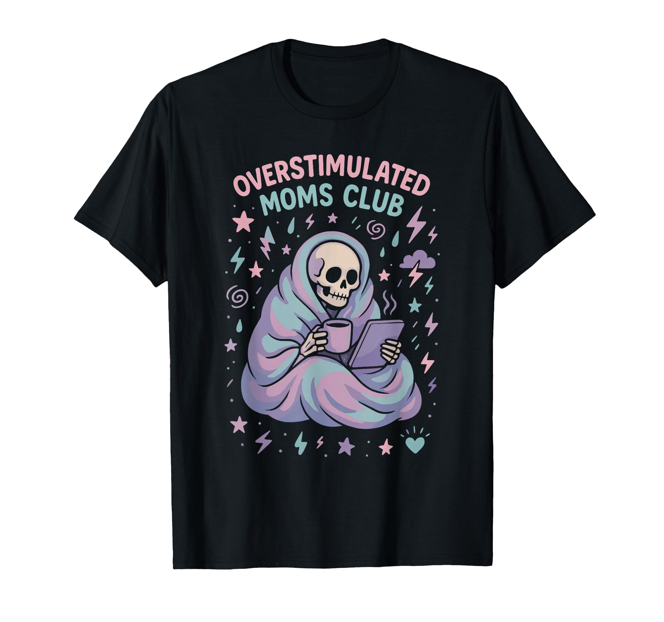 Groovy Overstimulated Moms Club T-Shirt - Trendy Graphic Men Women - T-Shirt, Sweatshirt, Hoodie