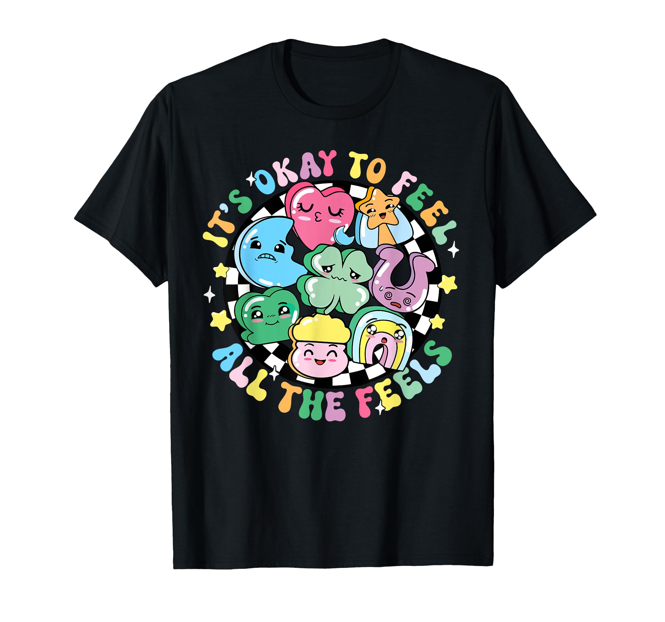 Okay To Feel All Feels St Patricks Day T-Shirt - Custom Art Print Unisex - T-Shirt, Sweatshirt, Hoodie