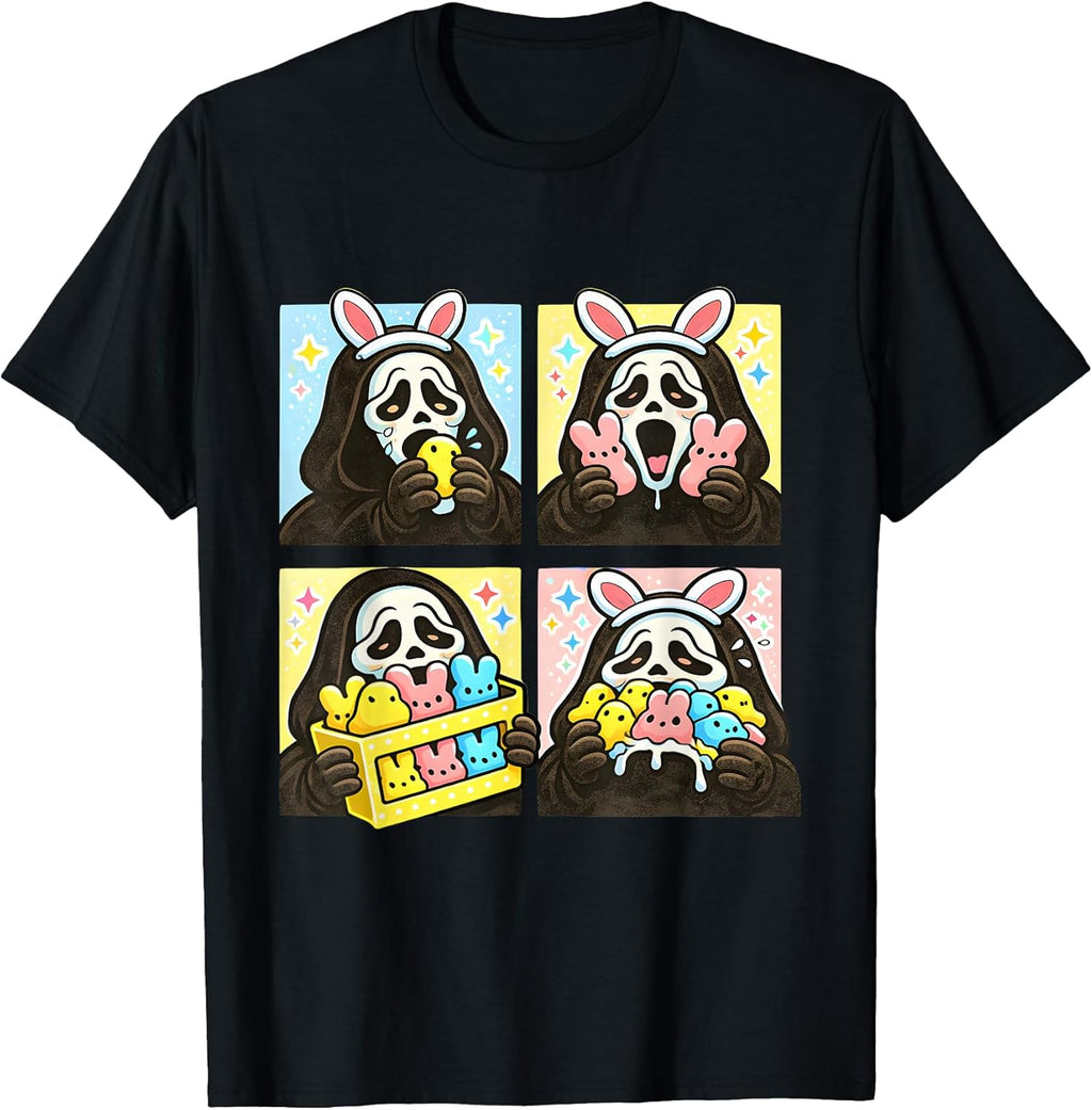 Cute Easter Ghost Bunny Candy Funny Unisex T-shirt, Sweatshirt, Hoodie, Long Sleeve Tee - T-Shirt, Sweatshirt, Hoodie