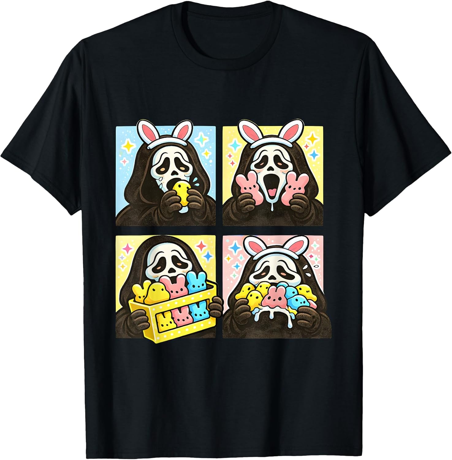 Cute Easter Ghost Bunny Candy Funny Unisex T-shirt, Sweatshirt, Hoodie, Long Sleeve Tee - T-Shirt, Sweatshirt, Hoodie