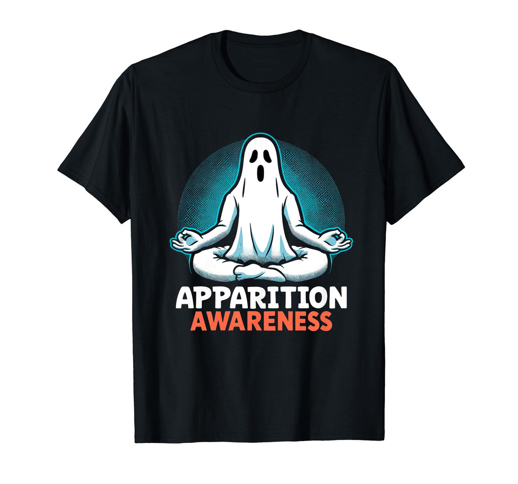 Ghost Monster Meditation Mindfulness T-Shirt - Minimalist Print for Adults - T-Shirt, Sweatshirt, Hoodie