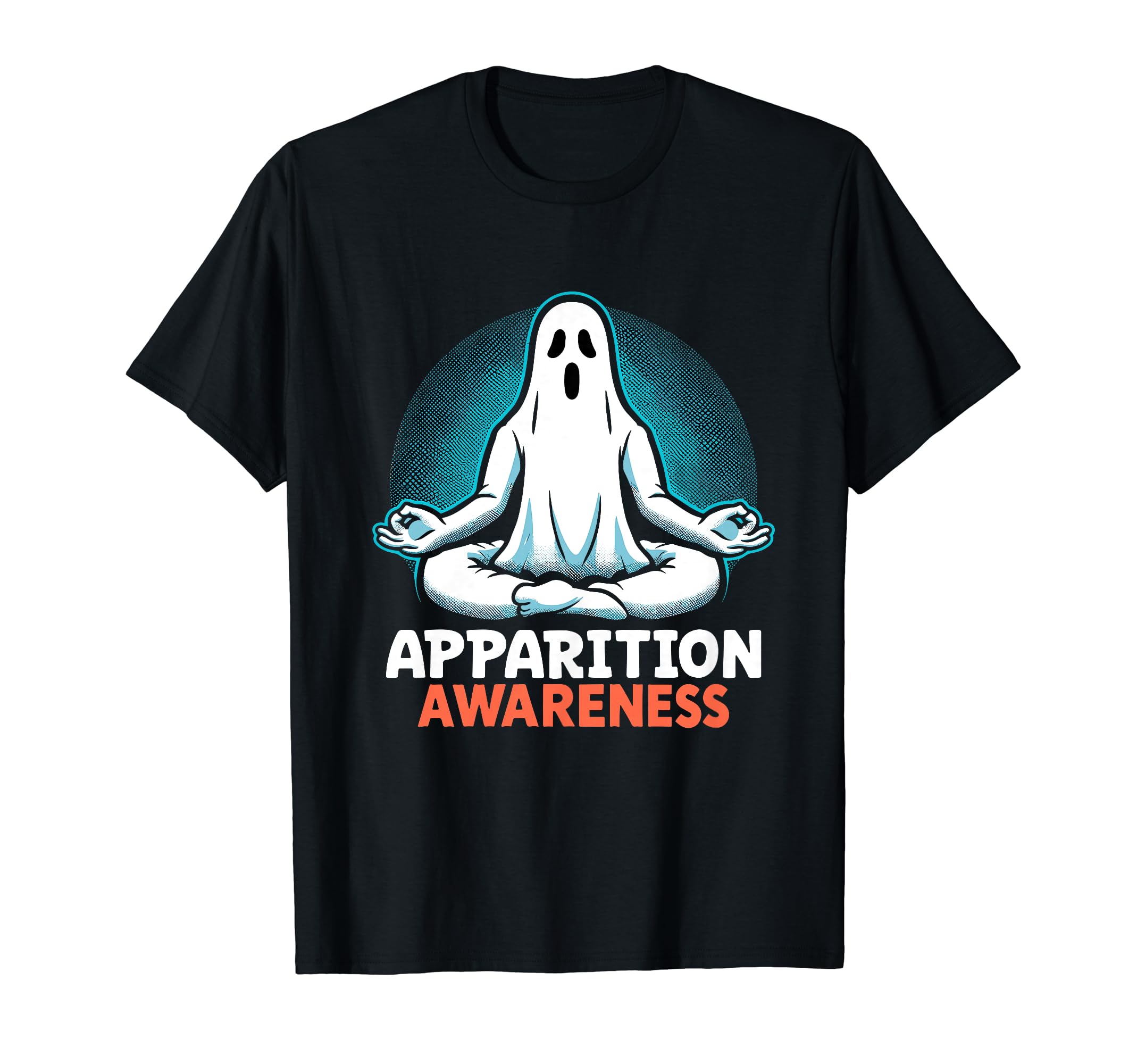 Ghost Monster Meditation Mindfulness T-Shirt - Minimalist Print for Adults - T-Shirt, Sweatshirt, Hoodie