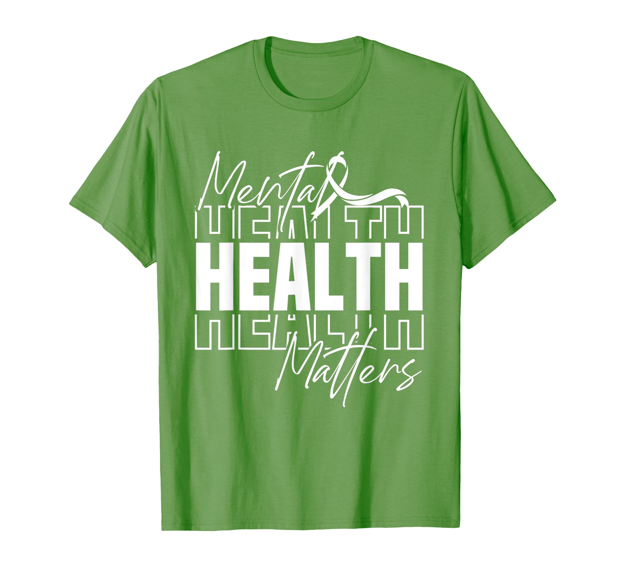 Mental Health Month We Wear Green T-Shirt - Novelty Apparel for Adults - T-Shirt, Sweatshirt, Hoodie