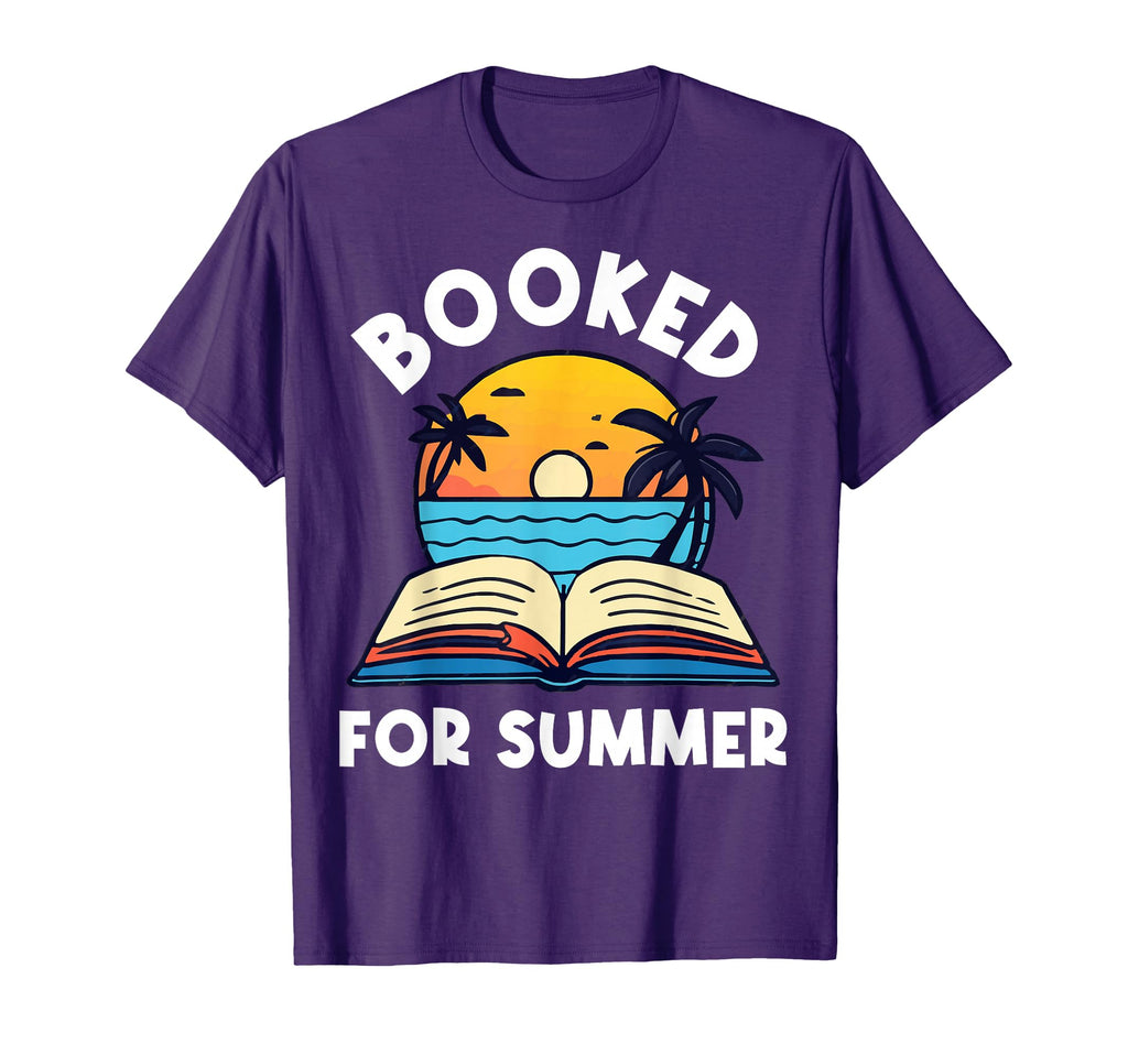 Booked Summer Bookish Girly Book Lover T-Shirt - Unique Graphic for Adults - T-Shirt, Sweatshirt, Hoodie