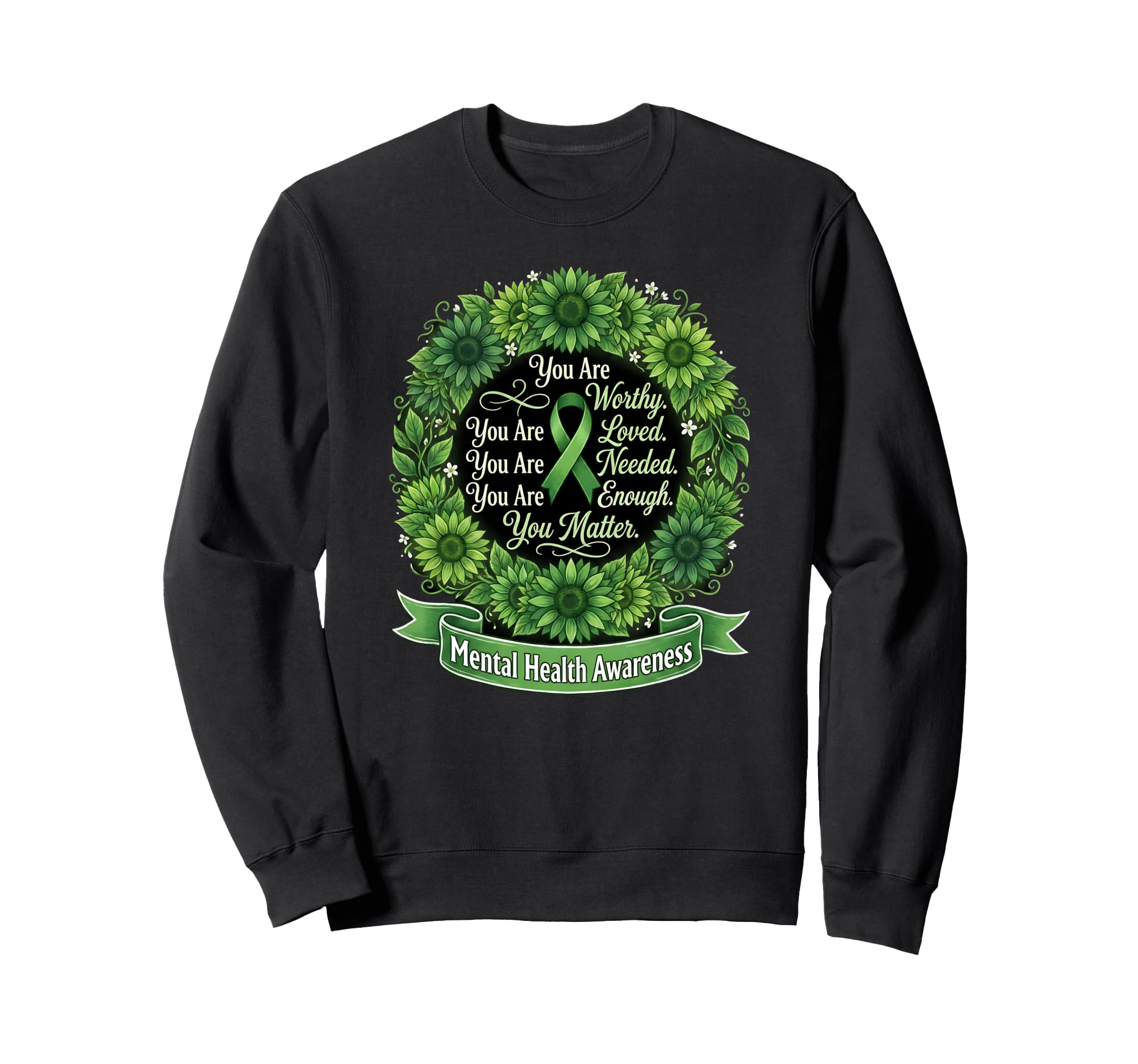End Stigma Mental Health Matters Sweatshirt - Graphic Print Unisex - T-Shirt, Sweatshirt, Hoodie