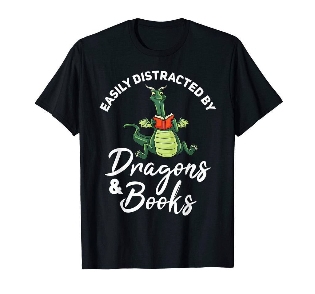 Book Dragon Gift Reading Reader T-Shirt - Casual Everyday Wear Unisex - T-Shirt, Sweatshirt, Hoodie