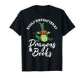 Book Dragon Gift Reading Reader T-Shirt - Casual Everyday Wear Unisex - T-Shirt, Sweatshirt, Hoodie
