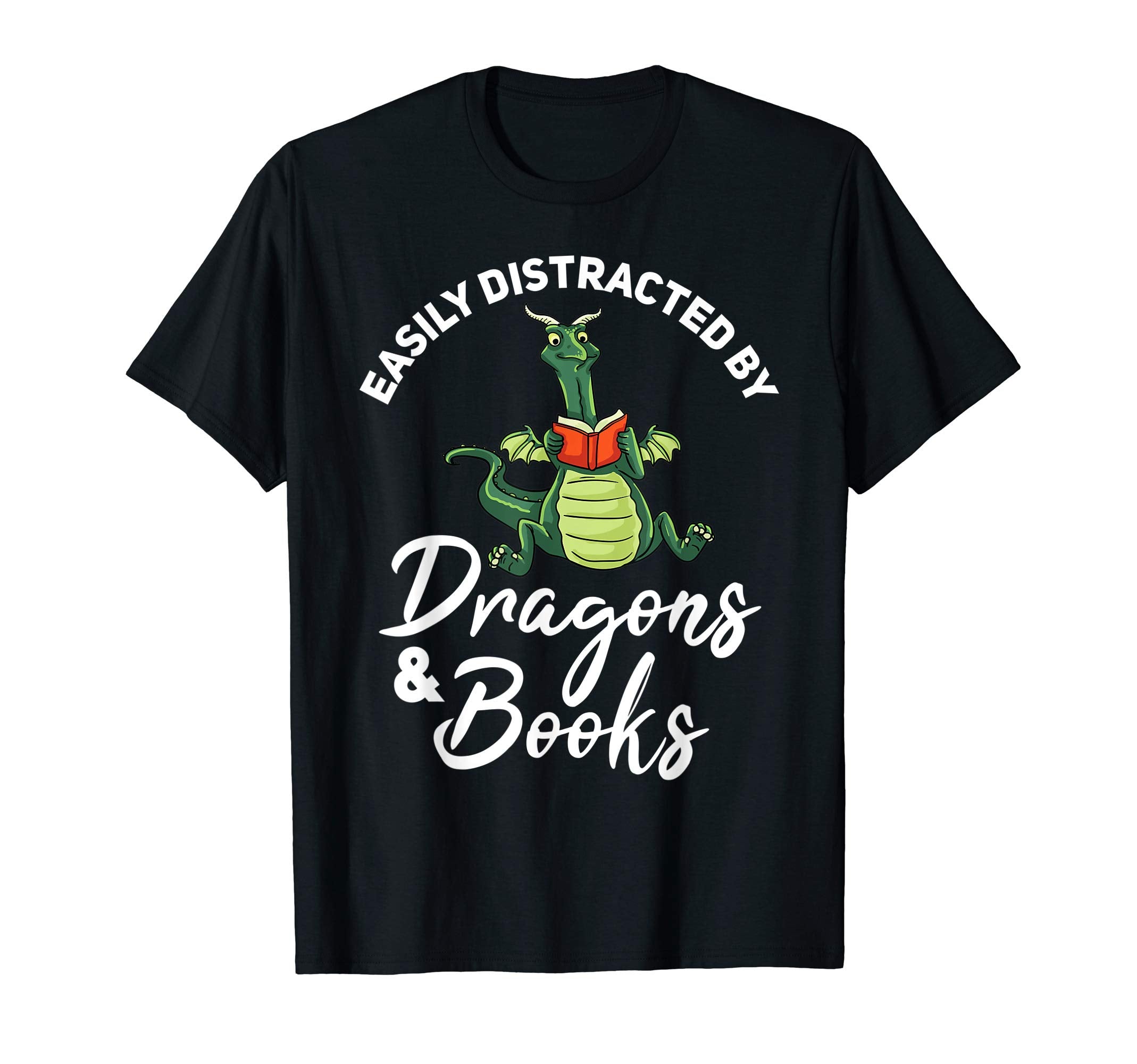 Book Dragon Gift Reading Reader T-Shirt - Casual Everyday Wear Unisex - T-Shirt, Sweatshirt, Hoodie