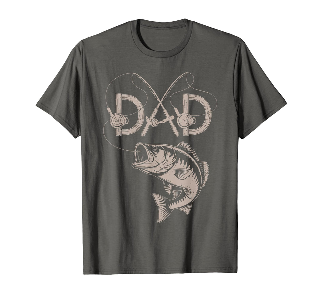Bass Dad Fishing Rod Father Day Gift T-Shirt - Streetwear Style Men Women - T-Shirt, Sweatshirt, Hoodie