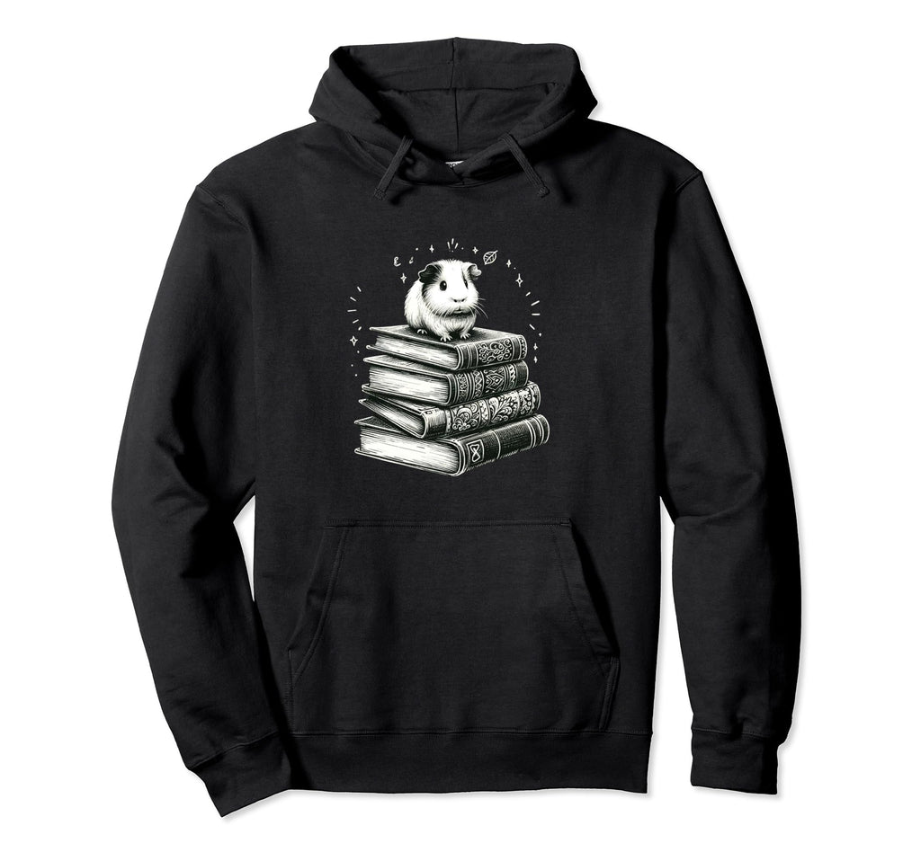 Guinea Pig Books Bookworm Bibliophile Hoodie - Trendy Graphic Men Women - T-Shirt, Sweatshirt, Hoodie