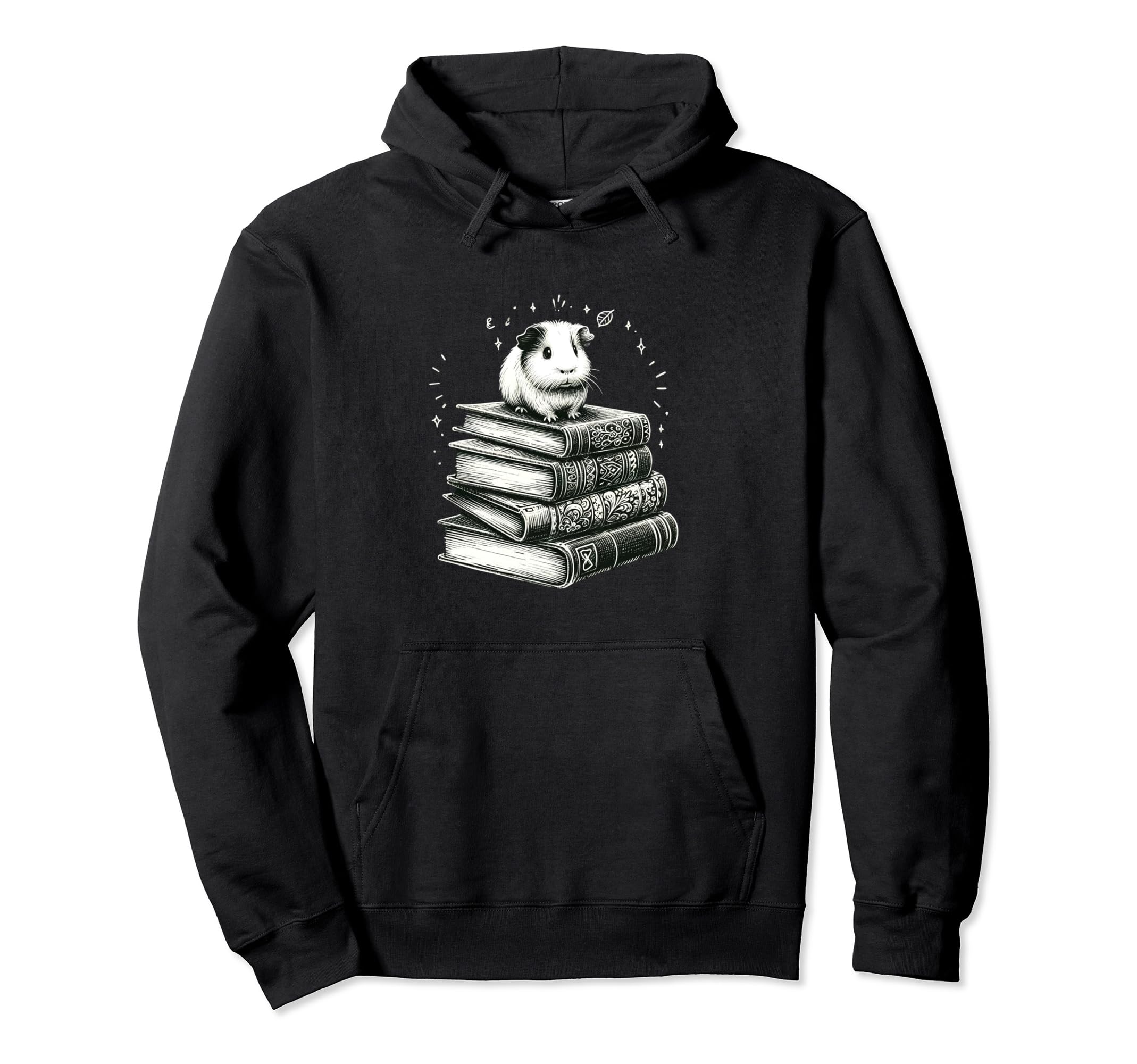 Guinea Pig Books Bookworm Bibliophile Hoodie - Trendy Graphic Men Women - T-Shirt, Sweatshirt, Hoodie