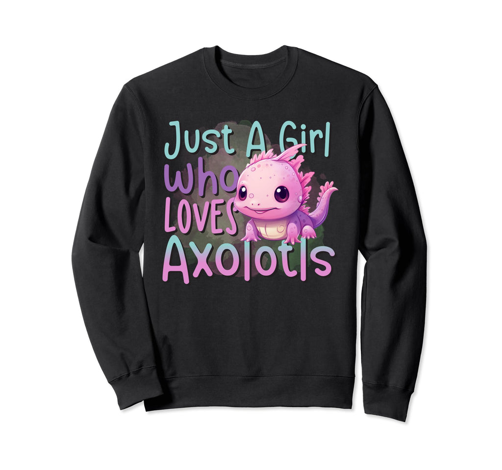 Axolotl Bookshelf Readsolotl Sweatshirt - Casual Everyday Wear for Adults - T-Shirt, Sweatshirt, Hoodie