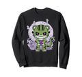 Tiger Anime Cat Coffee Book Sweatshirt - Graphic Print Men Women - T-Shirt, Sweatshirt, Hoodie