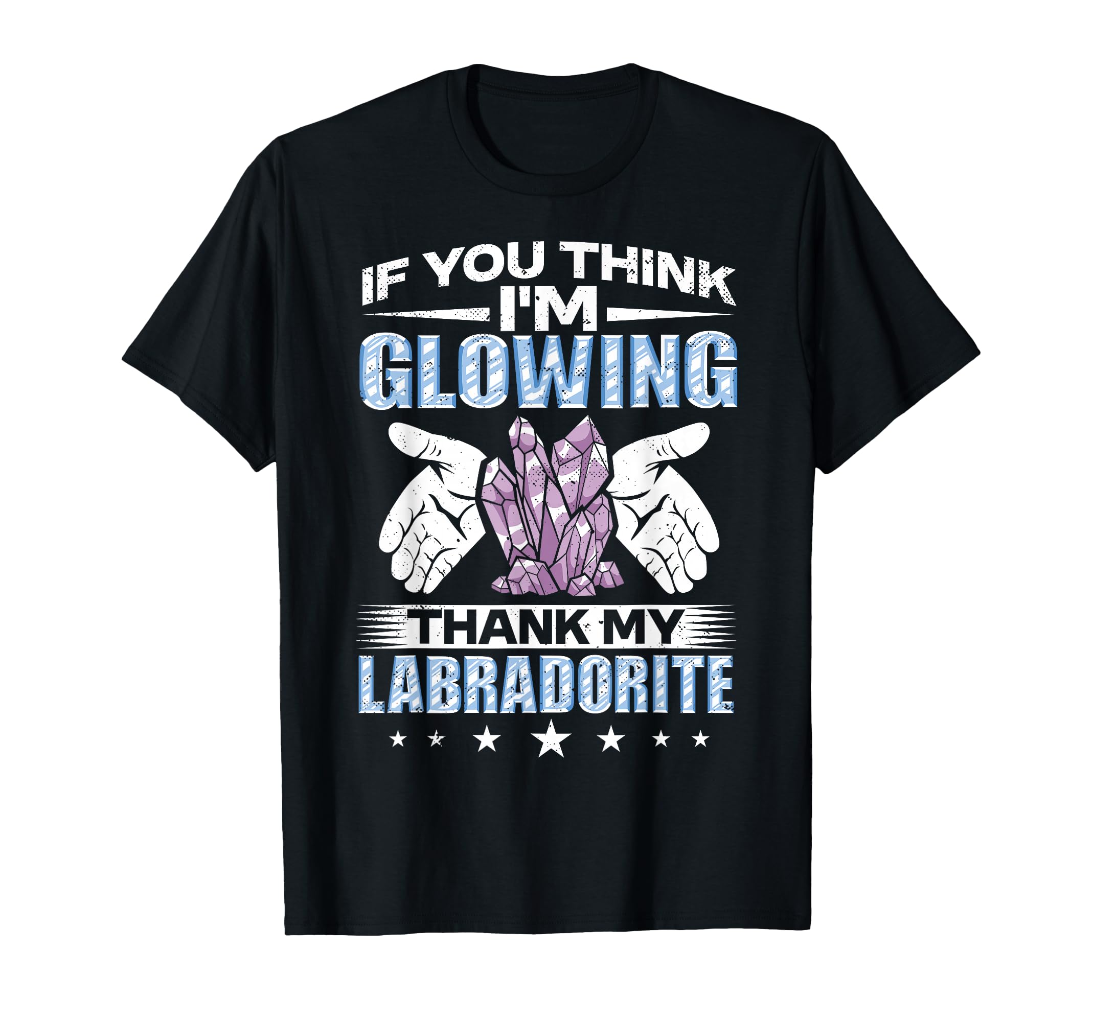 Crystal Healing Labradorite Glow T-Shirt - Aesthetic Graphic Unisex - T-Shirt, Sweatshirt, Hoodie