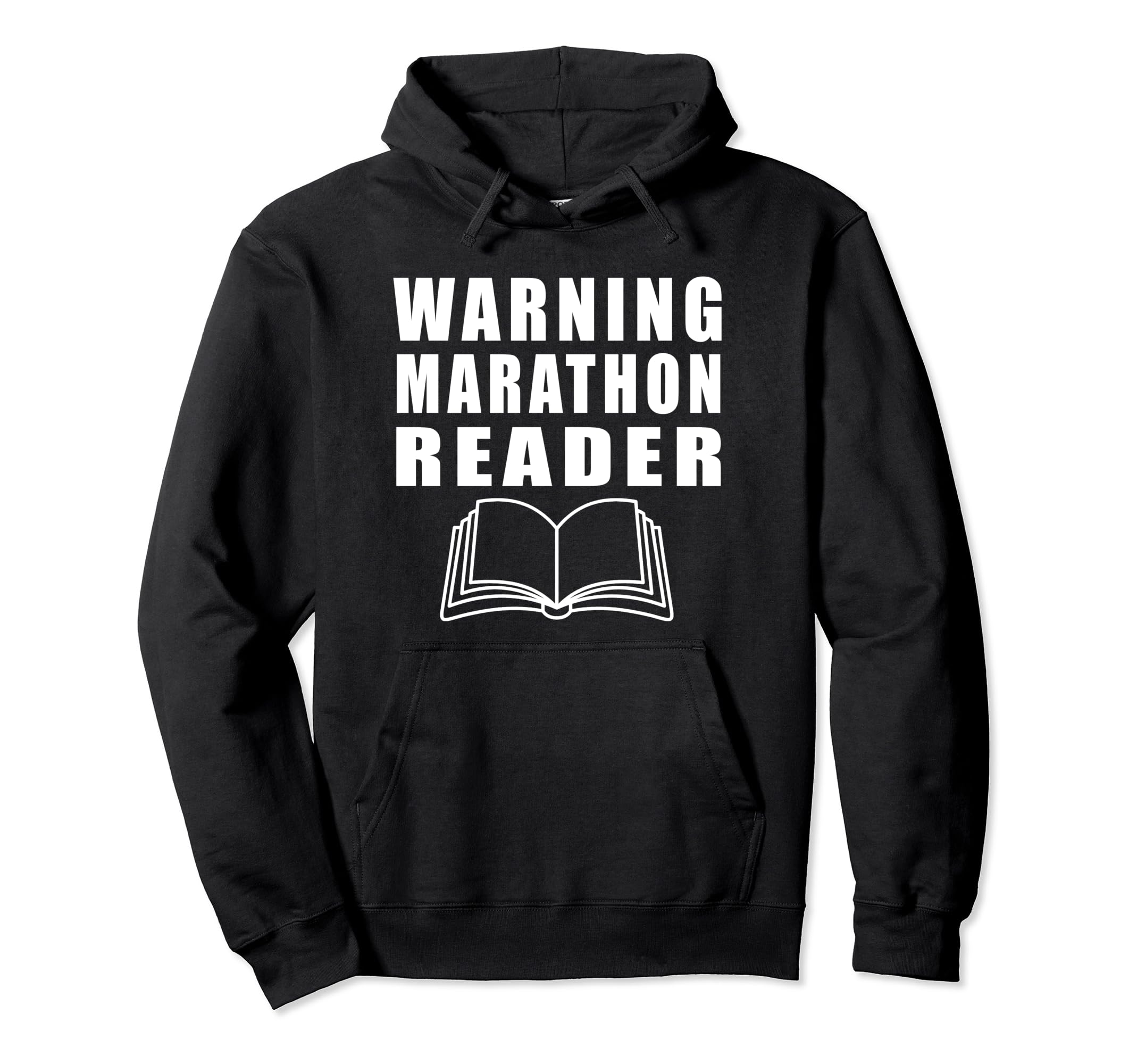Warning Marathon Reader Book Reader Hoodie - Custom Art Print Unisex - T-Shirt, Sweatshirt, Hoodie