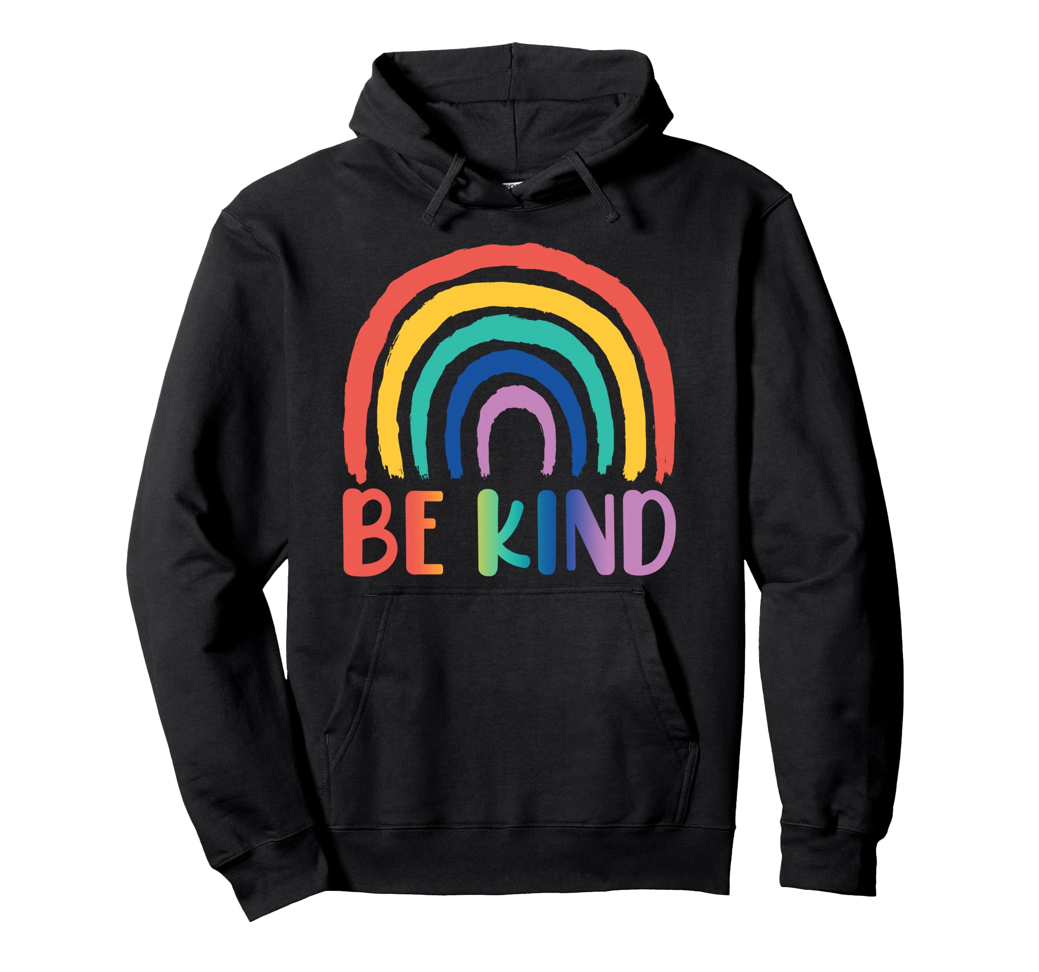 Be Kind Rainbow Choose Kindness Hoodie - Minimalist Print Unisex - T-Shirt, Sweatshirt, Hoodie