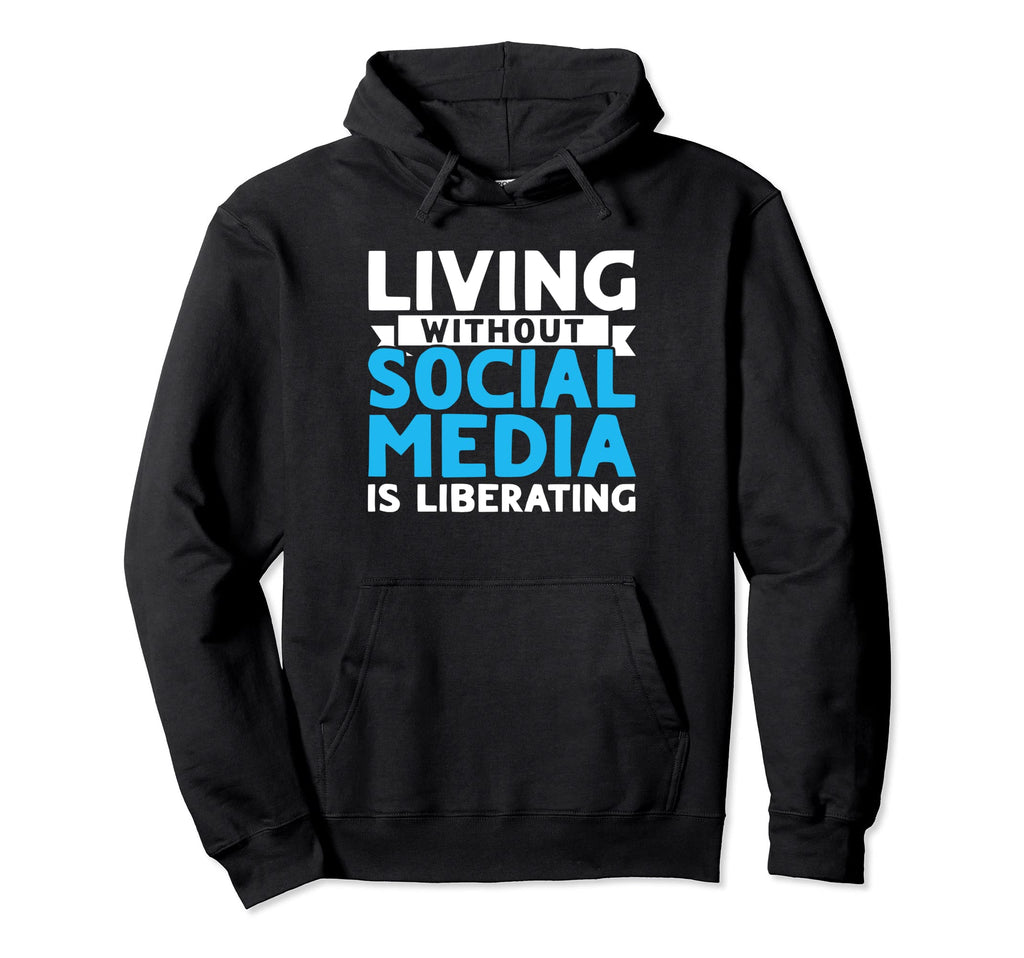 Antisocial Living Without Social Hoodie - Casual Everyday Wear for Adults - T-Shirt, Sweatshirt, Hoodie